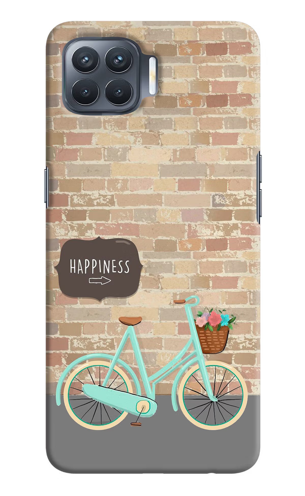 Happiness Artwork Oppo F17 Pro Hard Case Back Cover by Casekaro