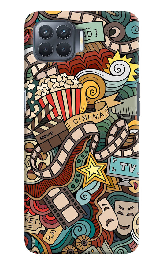 Cinema Abstract Oppo F17 Pro Hard Case Back Cover by Casekaro
