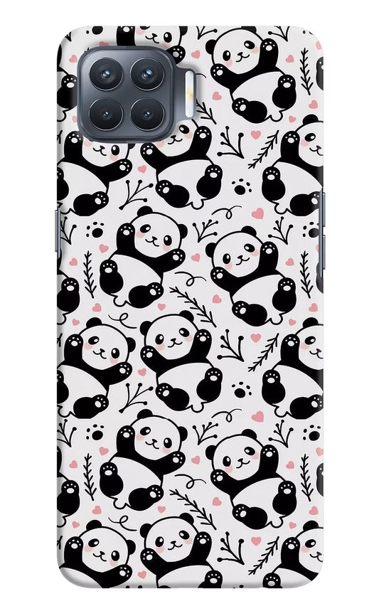 Cute Panda Oppo F17 Pro Hard Case Back Cover by Casekaro