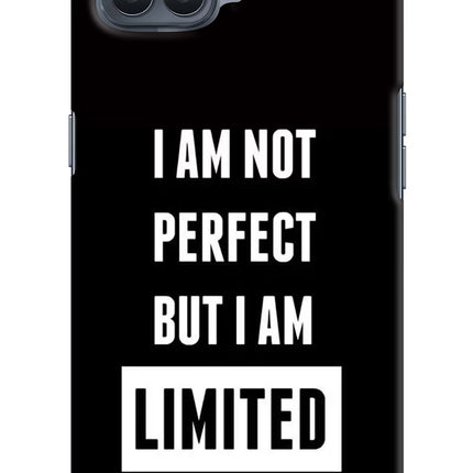 I Am Not Perfect But I Am Limited Edition Oppo F17 Pro Hard Case Back Cover by Casekaro