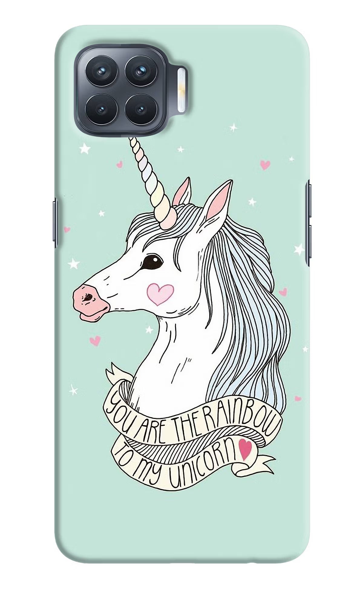 Unicorn Wallpaper Oppo F17 Pro Hard Case Back Cover by Casekaro