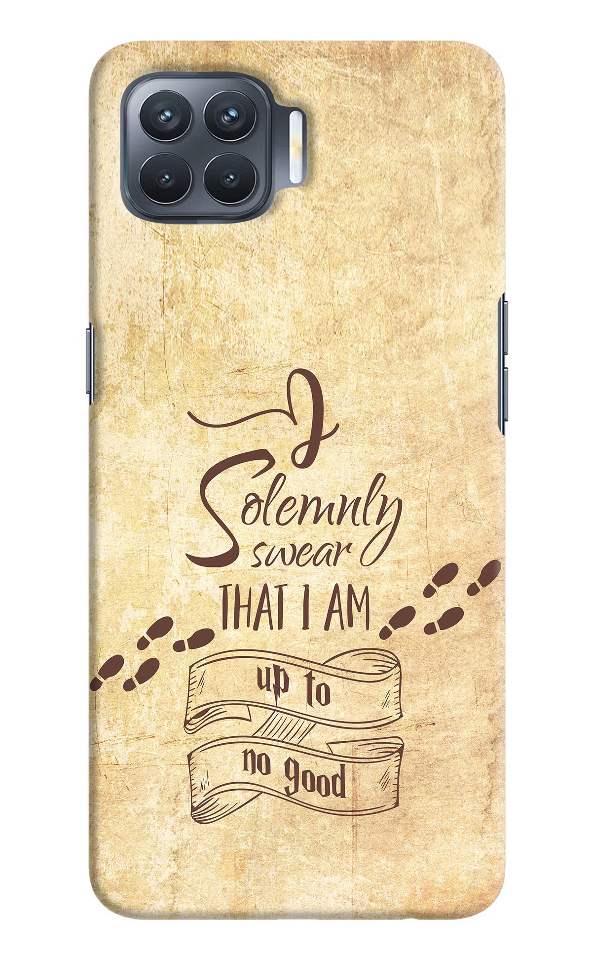 I Solemnly swear that i up to no good Oppo F17 Pro Hard Case Back Cover by Casekaro