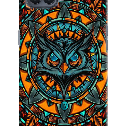 Angry Owl Art Oppo F17 Pro Hard Case Back Cover by Casekaro