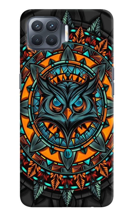 Angry Owl Art Oppo F17 Pro Hard Case Back Cover by Casekaro