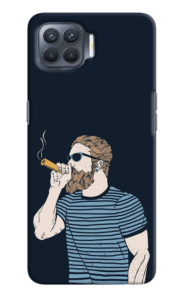 Smoking Oppo F17 Pro Hard Case Back Cover by Casekaro