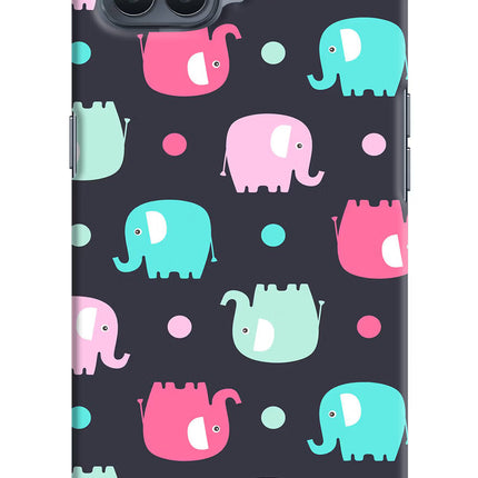 Elephants Oppo F17 Pro Hard Case Back Cover by Casekaro