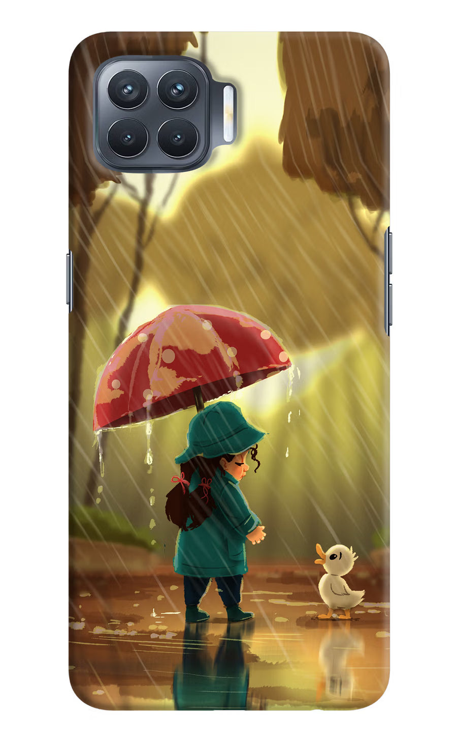 Rainy Day Oppo F17 Pro Back Cover, Hard case
