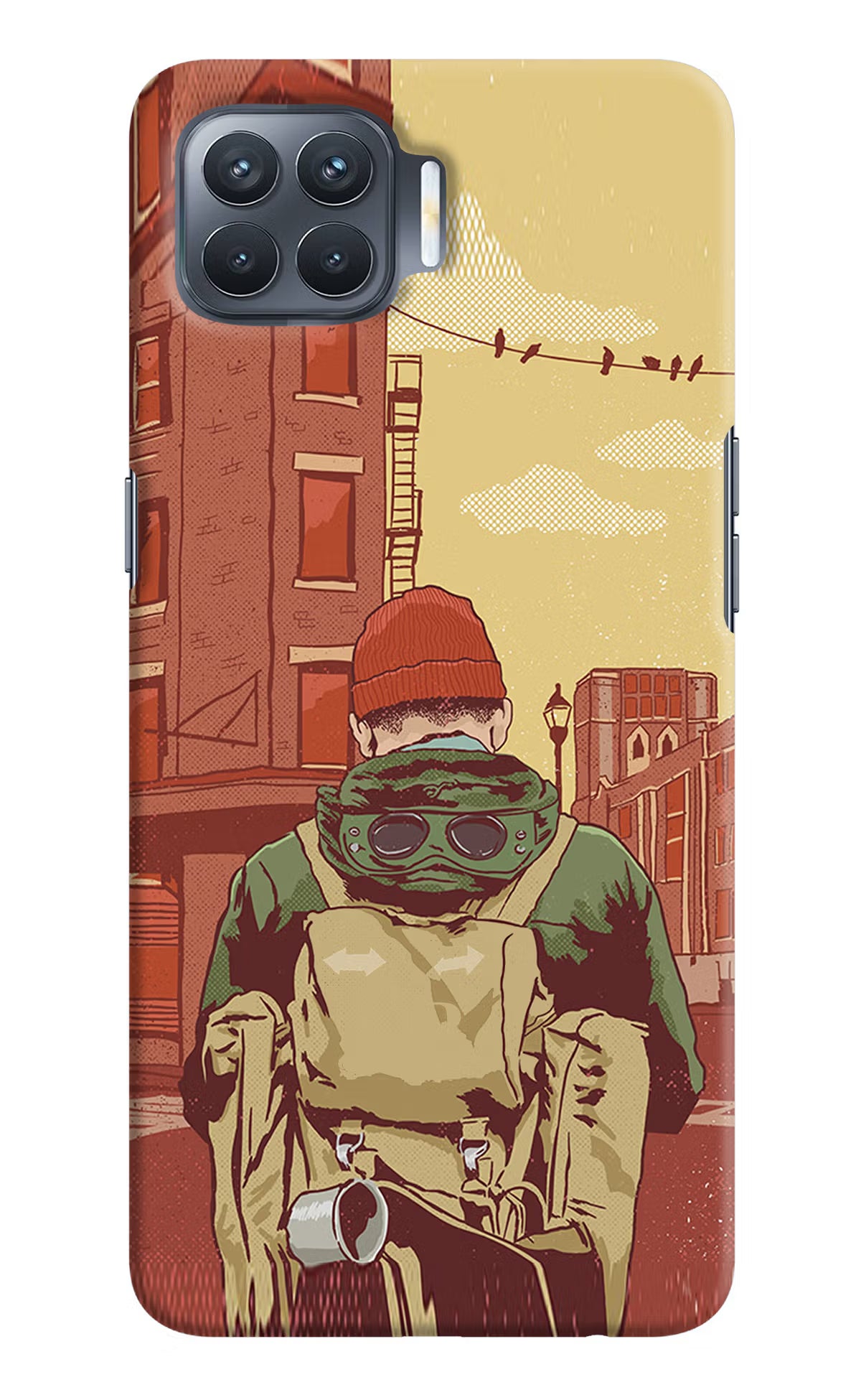 Adventurous Oppo F17 Pro Hard Case Back Cover by Casekaro