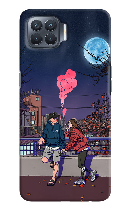 Chilling Couple Oppo F17 Pro Hard Case Back Cover by Casekaro