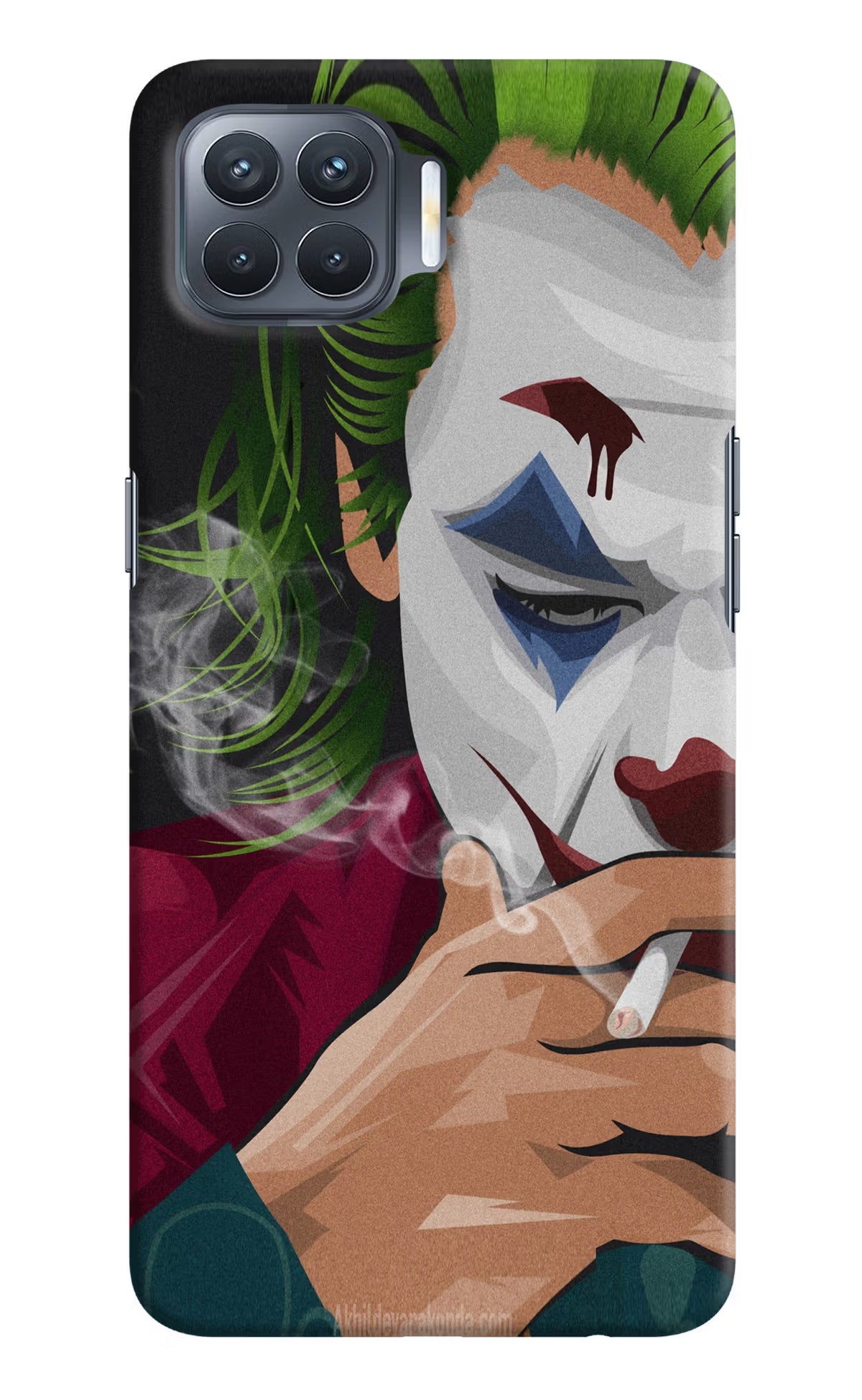 Joker Smoking Oppo F17 Pro Hard Case Back Cover by Casekaro