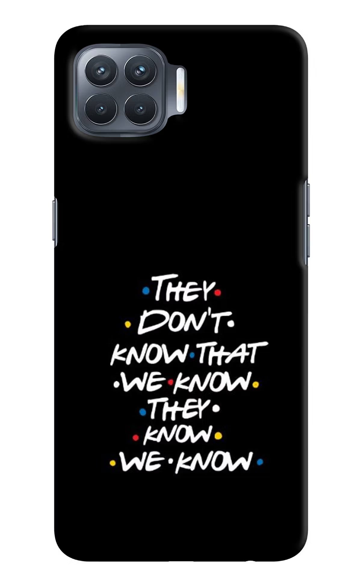 FRIENDS Dialogue Oppo F17 Pro Hard Case Back Cover by Casekaro