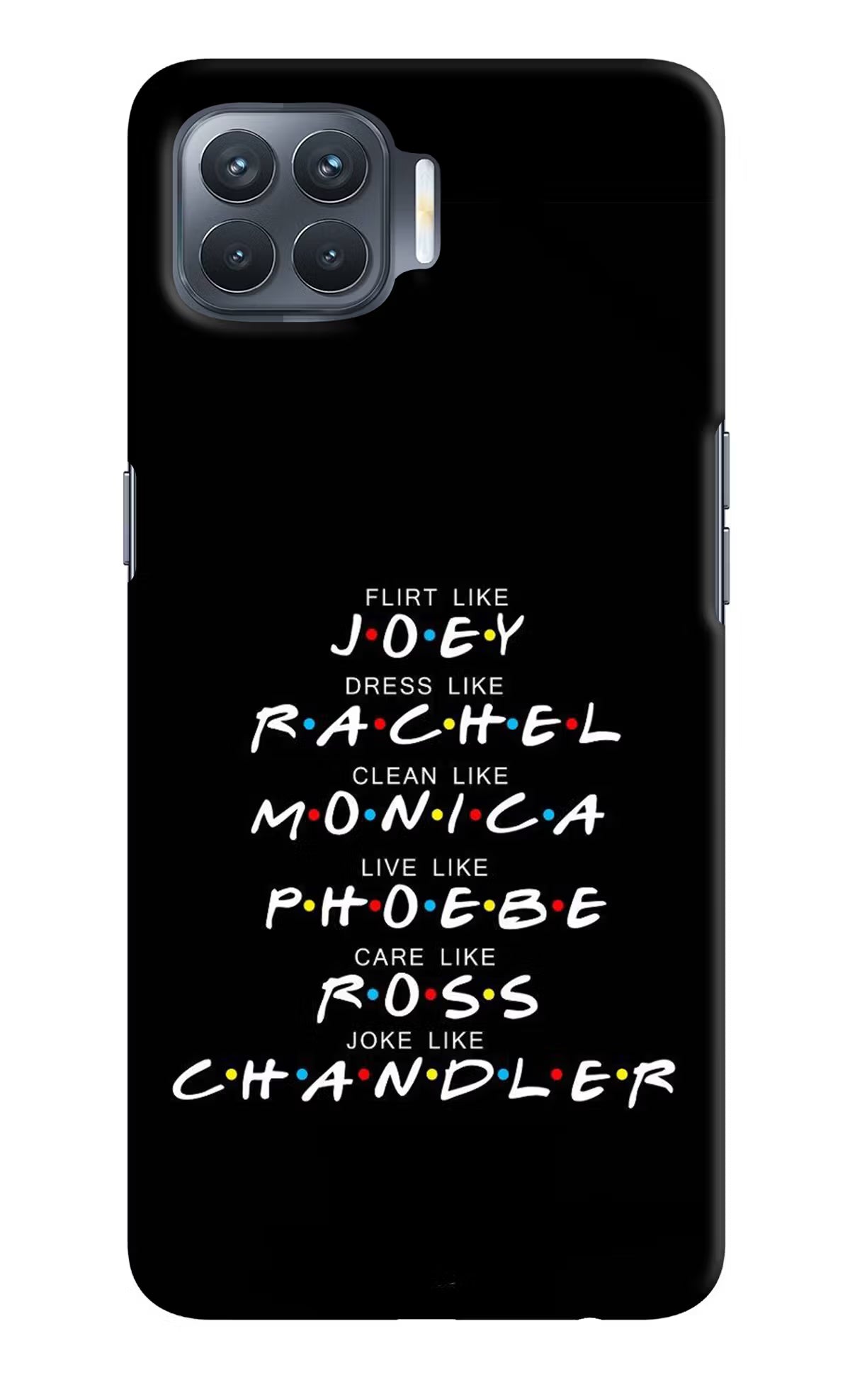 FRIENDS Character Oppo F17 Pro Hard Case Back Cover by Casekaro