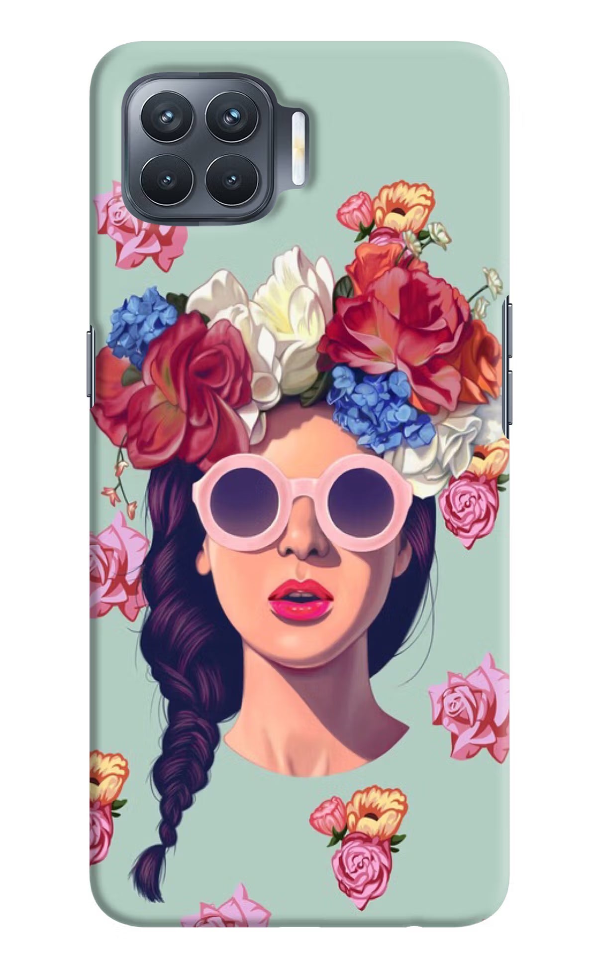 Pretty Girl Oppo F17 Pro Hard Case Back Cover by Casekaro
