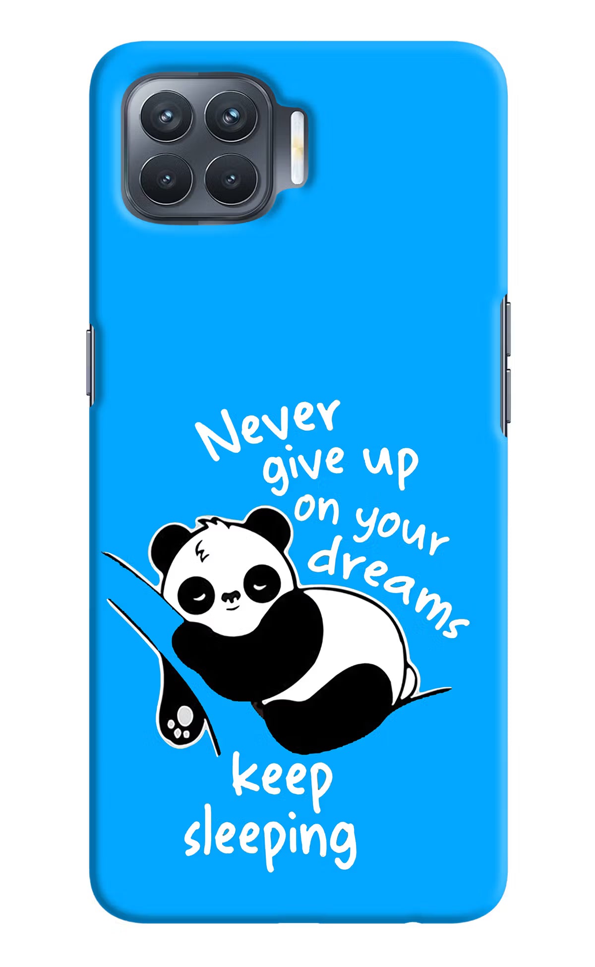 Keep Sleeping Oppo F17 Pro Hard Case Back Cover by Casekaro