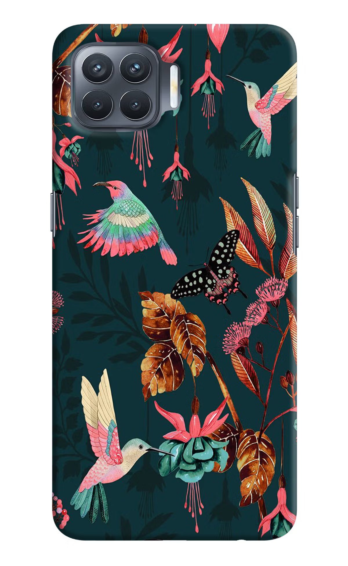 Birds Oppo F17 Pro Hard Case Back Cover by Casekaro