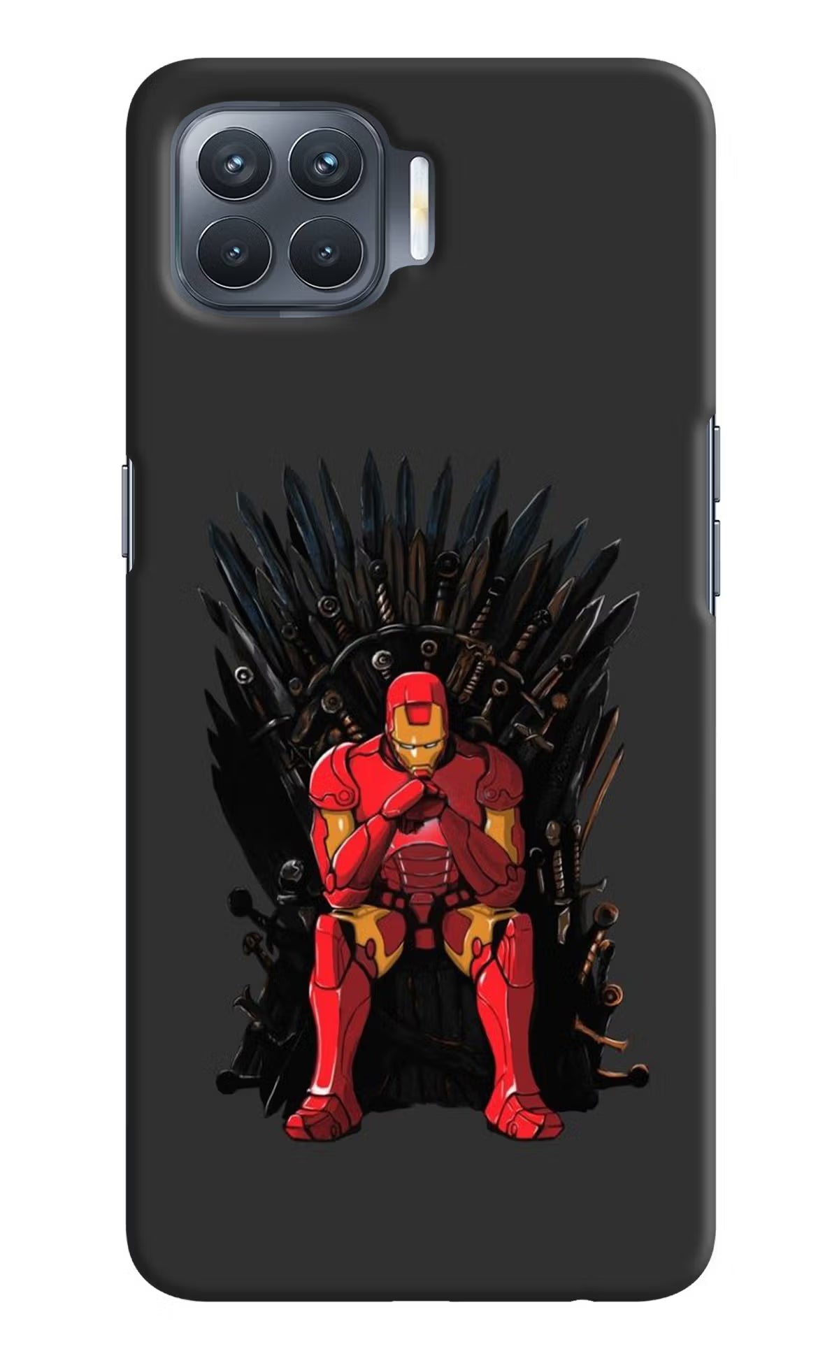 Ironman Throne Oppo F17 Pro Hard Case Back Cover by Casekaro
