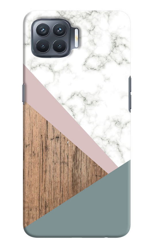 Marble wood Abstract Oppo F17 Pro Hard Case Back Cover by Casekaro