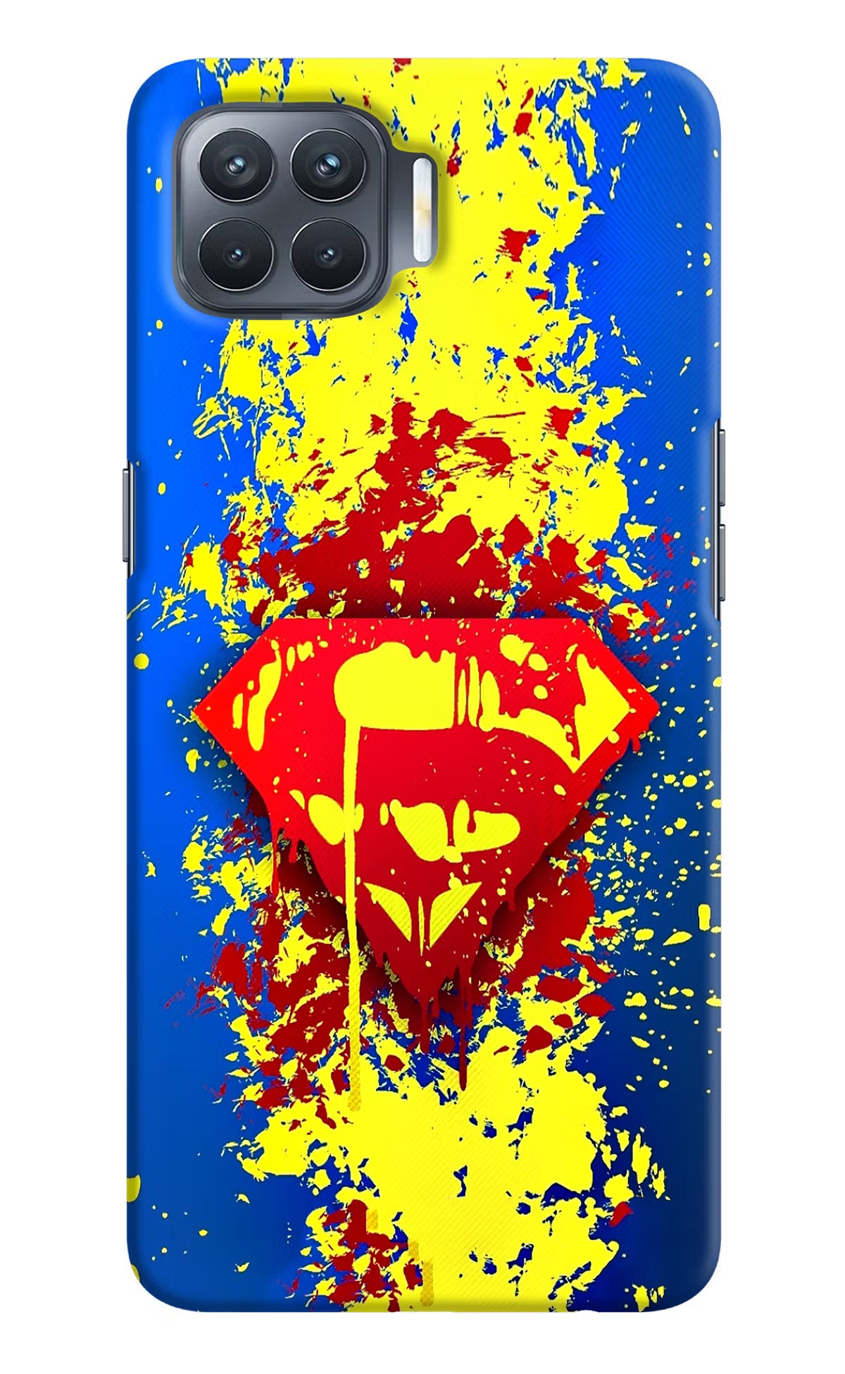 Superman logo Oppo F17 Pro Hard Case Back Cover by Casekaro