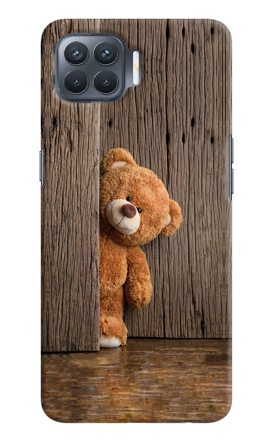 Teddy Wooden Oppo F17 Pro Hard Case Back Cover by Casekaro