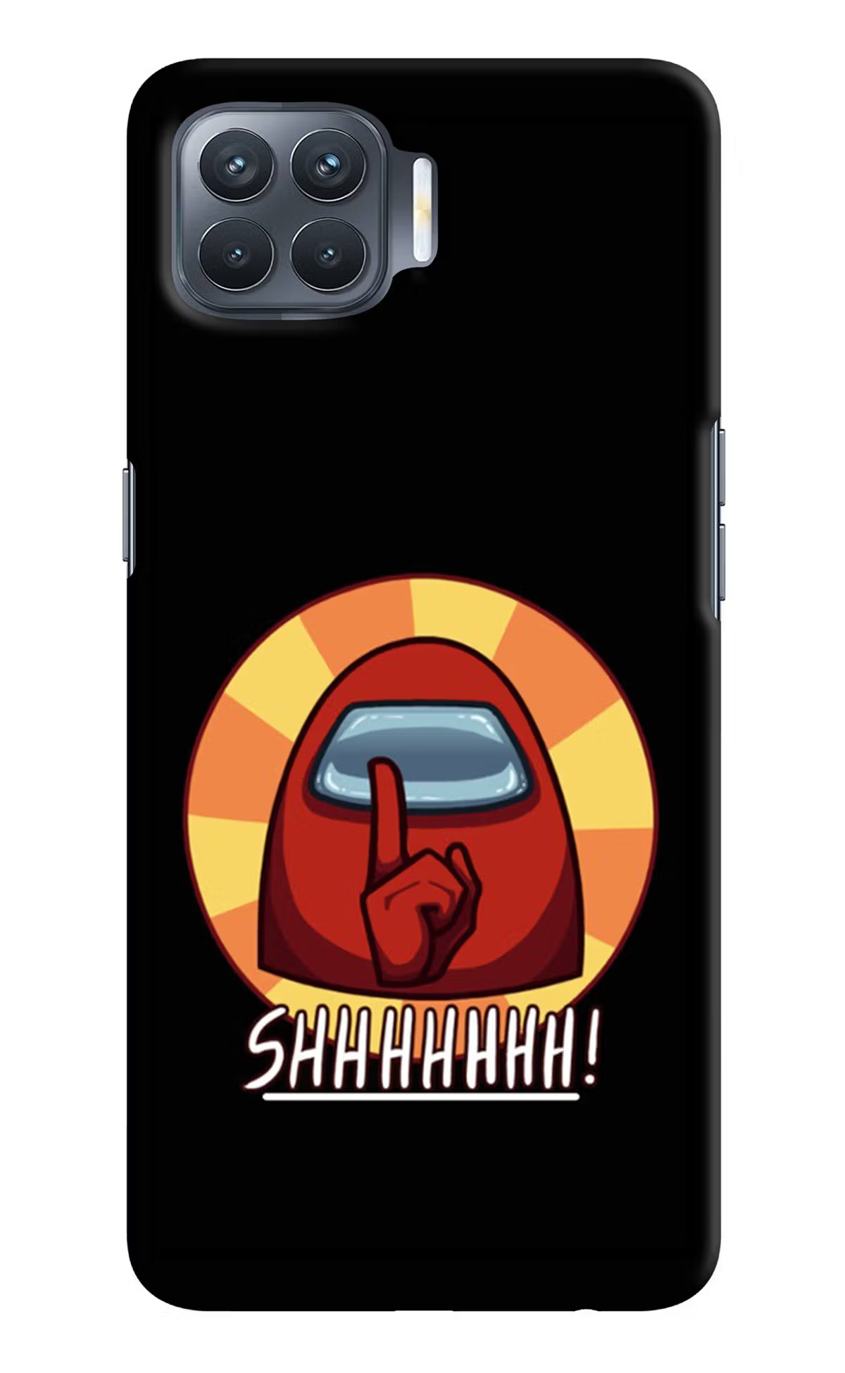 Among Us Shhh! Oppo F17 Pro Hard Case Back Cover by Casekaro