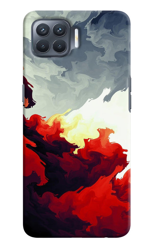 Fire Cloud Oppo F17 Pro Hard Case Back Cover by Casekaro