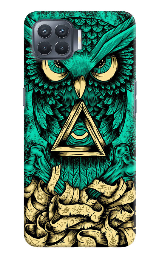 Green Owl Oppo F17 Pro Hard Case Back Cover by Casekaro
