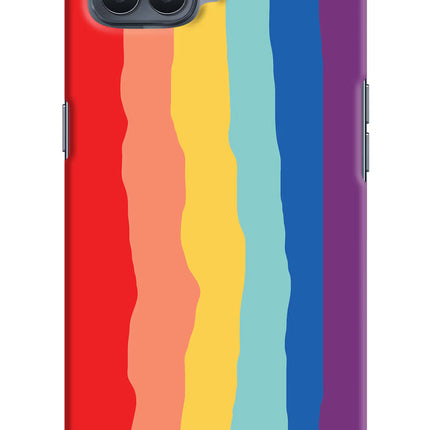 Rainbow Oppo F17 Pro Hard Case Back Cover by Casekaro
