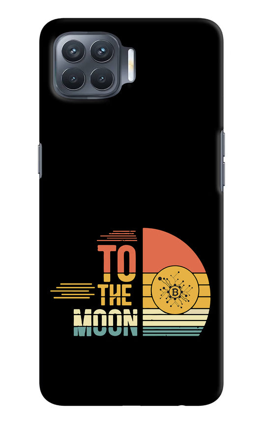 To the Moon Oppo F17 Pro Hard Case Back Cover by Casekaro