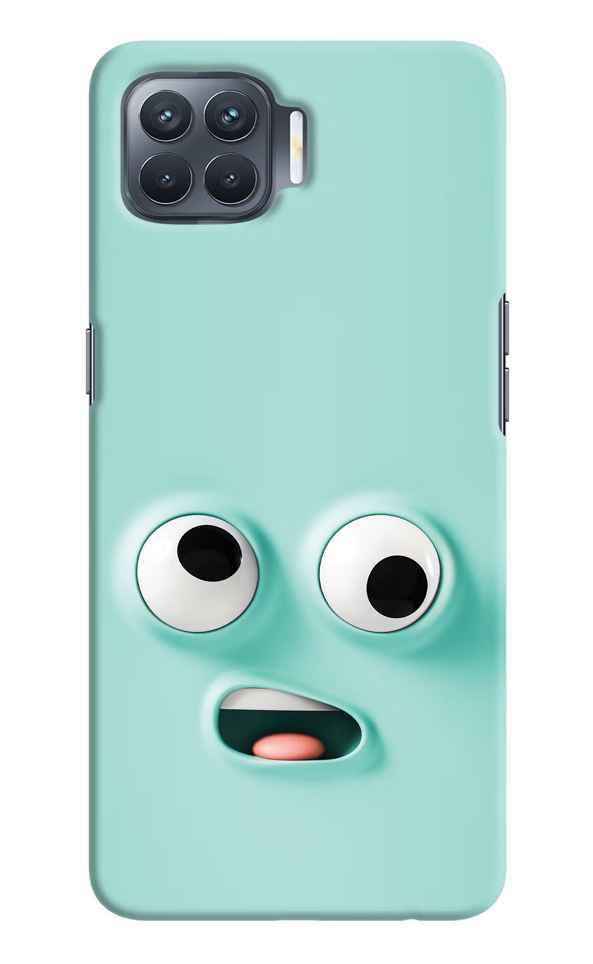 Funny Cartoon Oppo F17 Pro Hard Case Back Cover by Casekaro