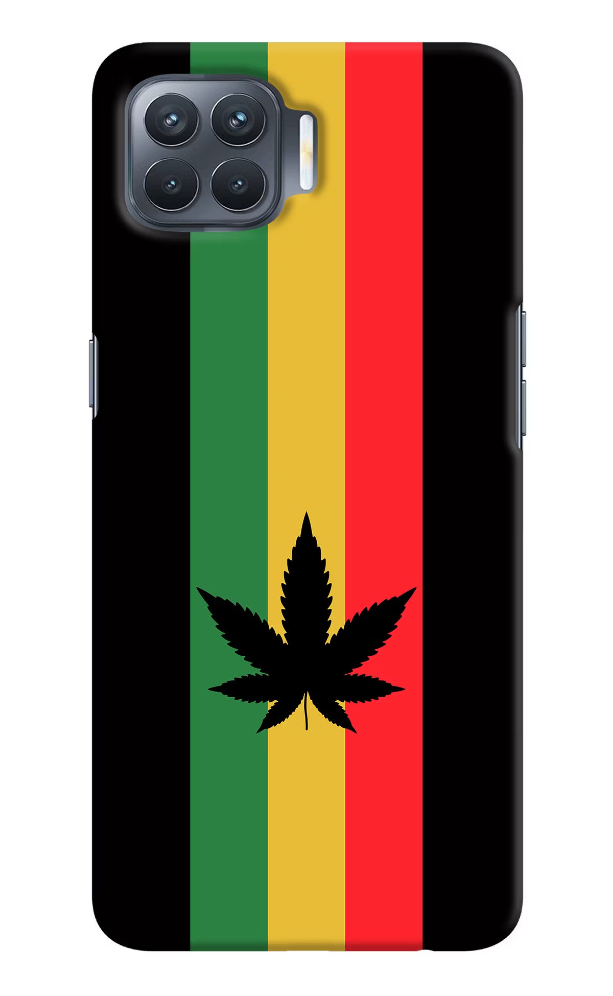 Weed Flag Oppo F17 Pro Hard Case Back Cover by Casekaro