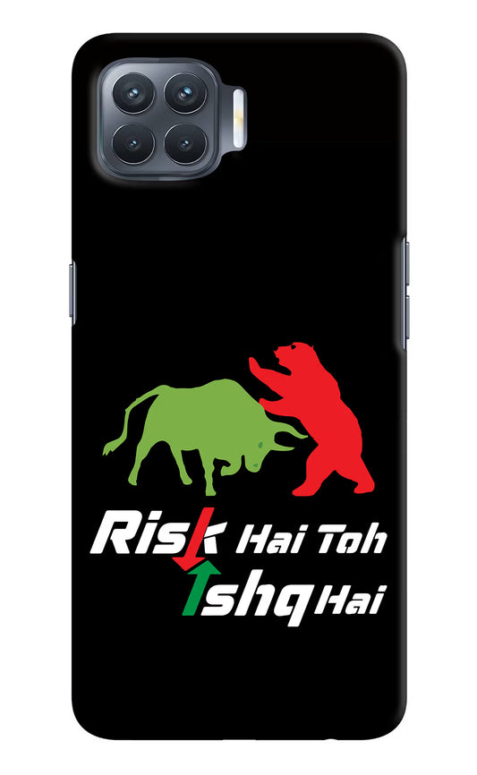 Risk Hai Toh Ishq Hai Oppo F17 Pro Hard Case Back Cover by Casekaro