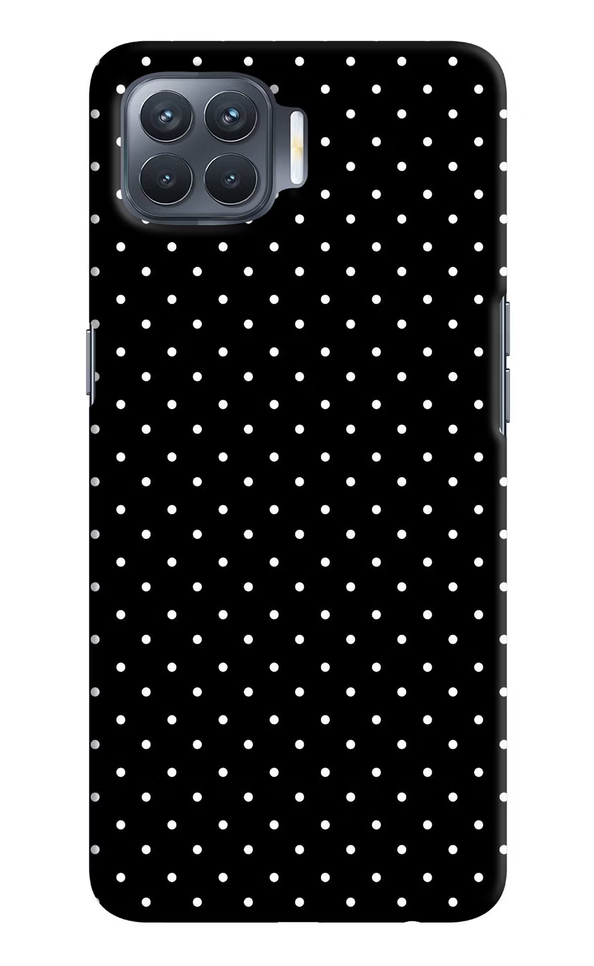 White Dots Oppo F17 Pro Hard Case Back Cover by Casekaro