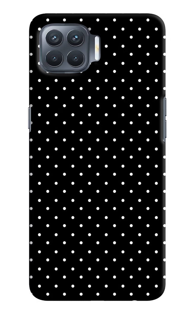 White Dots Oppo F17 Pro Hard Case Back Cover by Casekaro