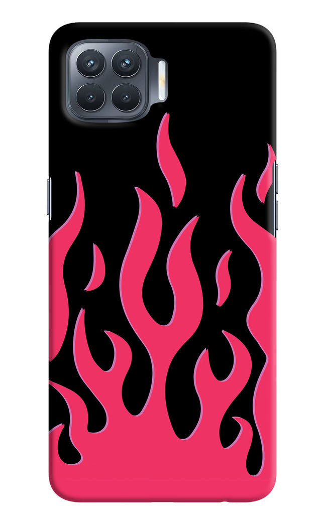Fire Flames Oppo F17 Pro Hard Case Back Cover by Casekaro