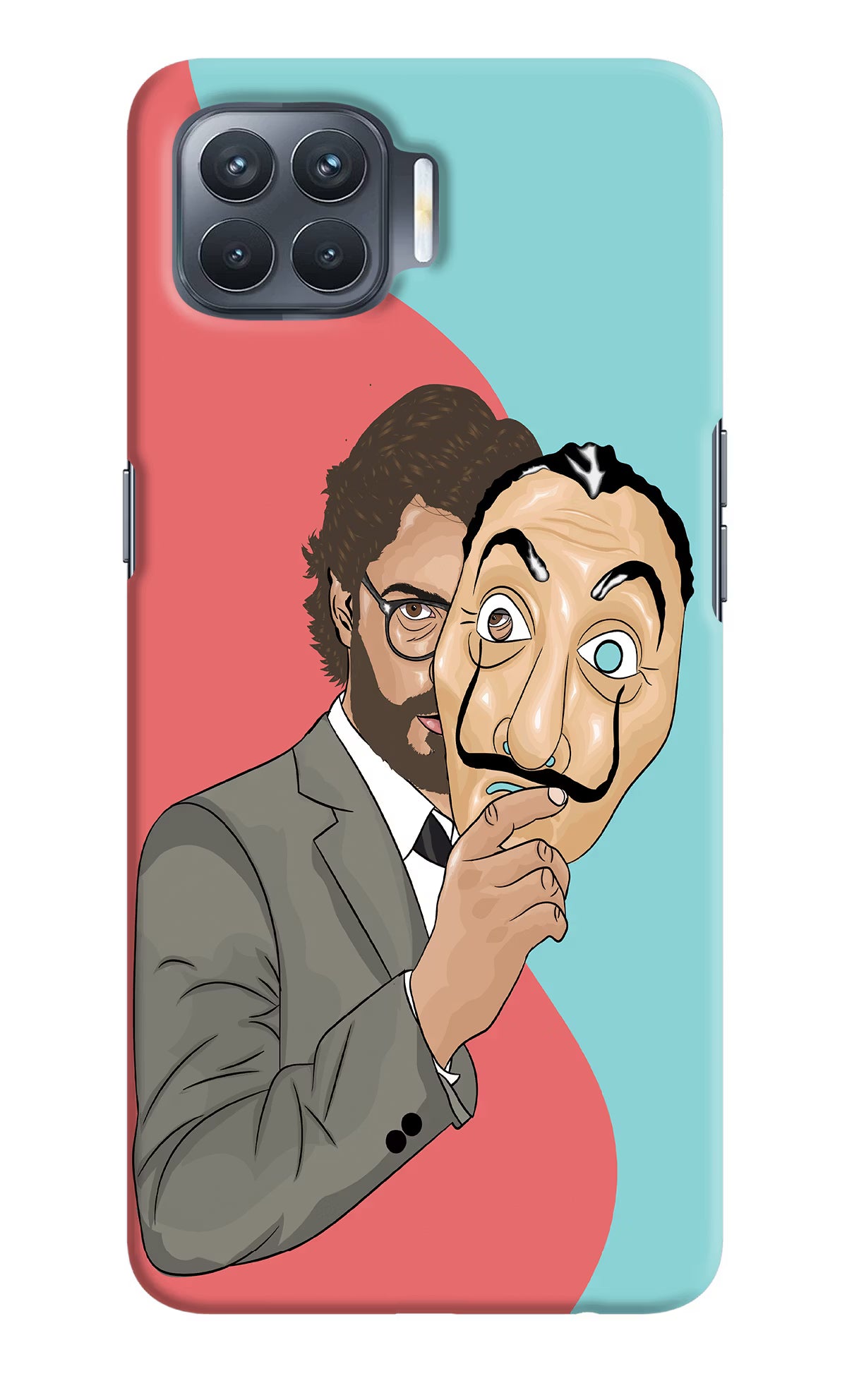 Professor Oppo F17 Pro Hard Case Back Cover by Casekaro