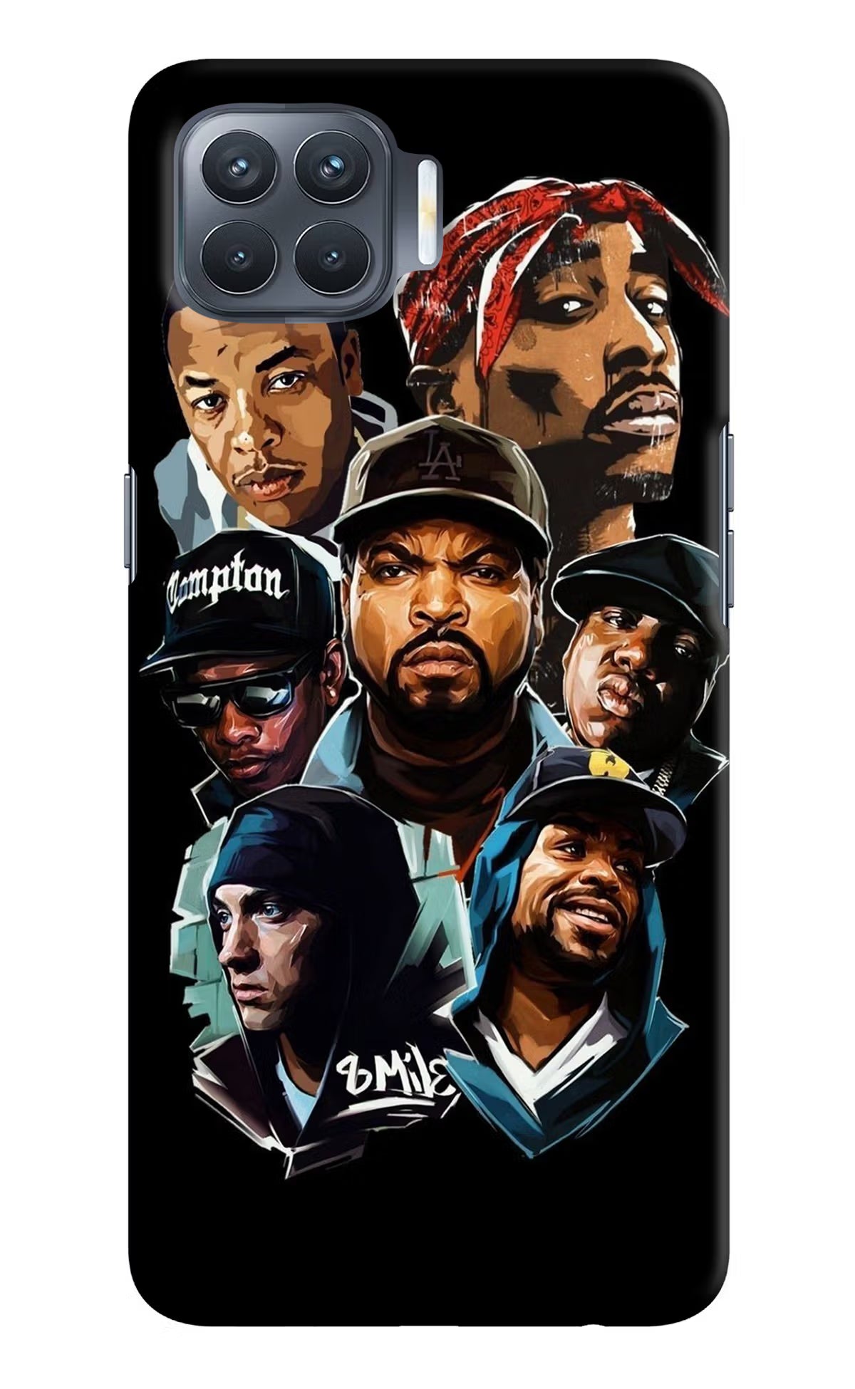 Rappers Oppo F17 Pro Hard Case Back Cover by Casekaro