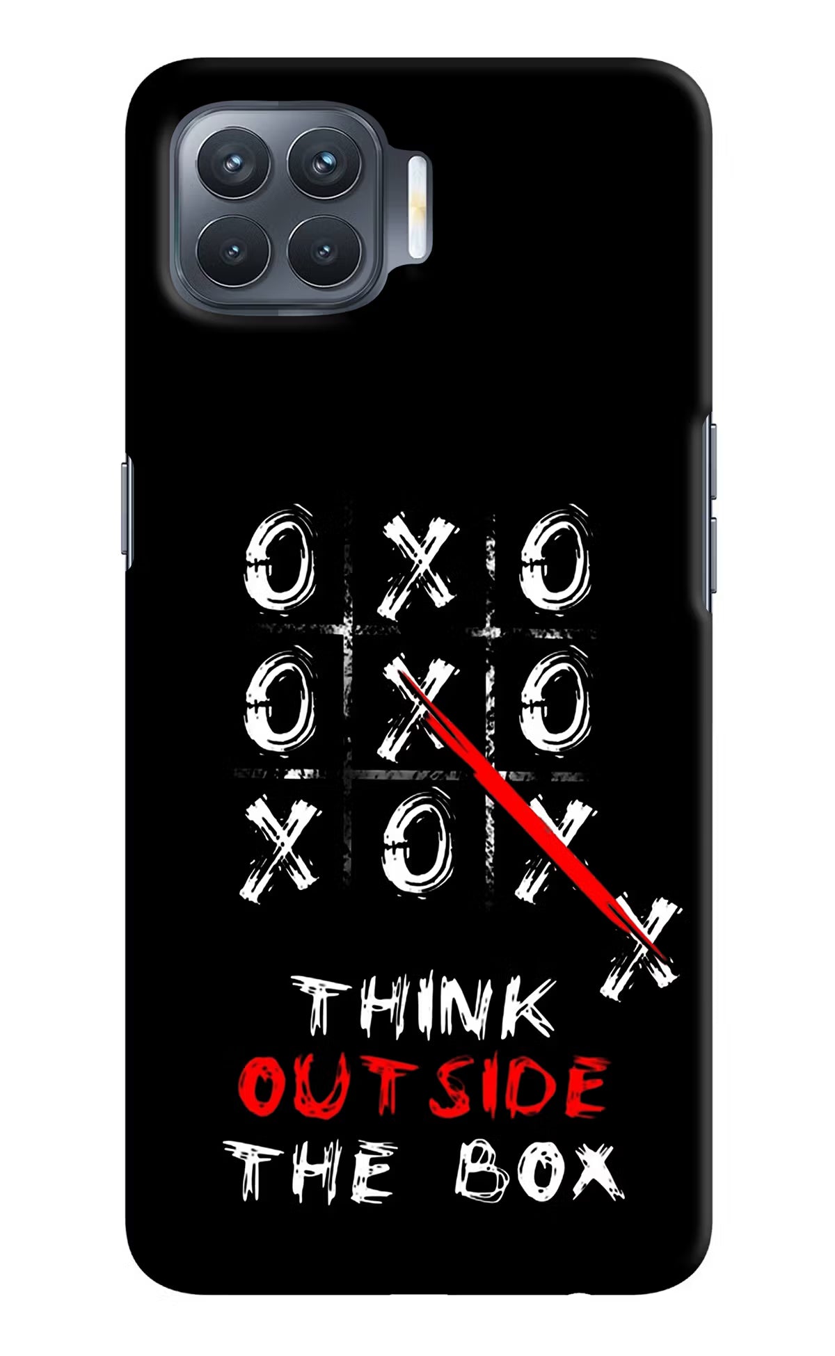 Think out of the BOX Oppo F17 Pro Hard Case Back Cover by Casekaro