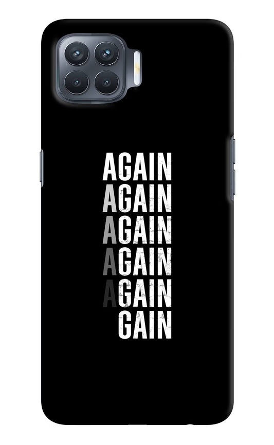Again Again Gain Oppo F17 Pro Hard Case Back Cover by Casekaro