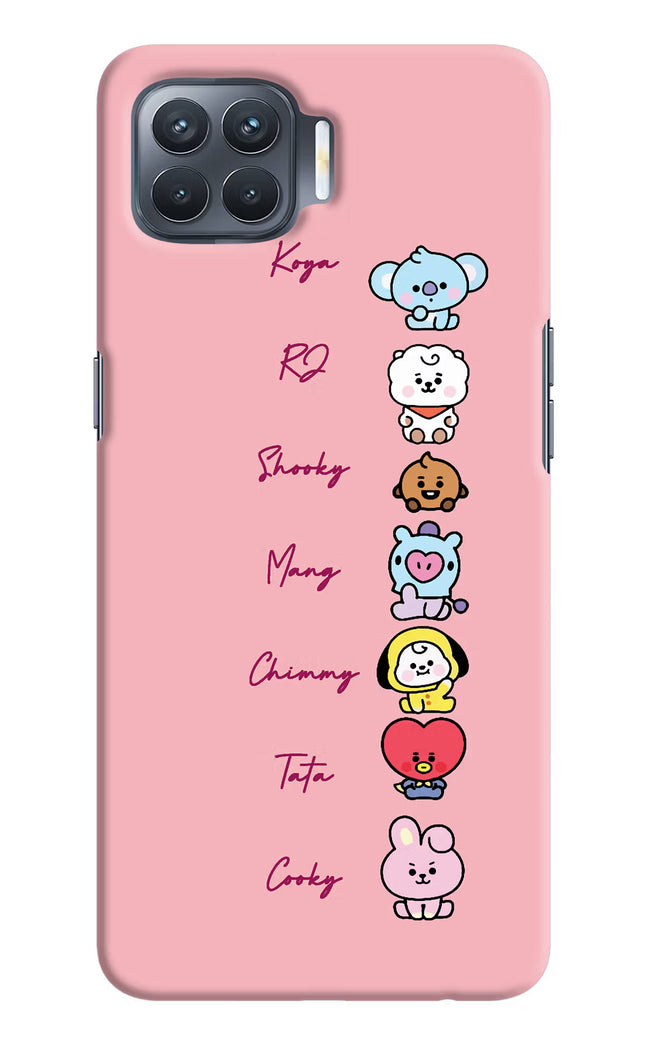 BTS names Oppo F17 Pro Hard Case Back Cover by Casekaro