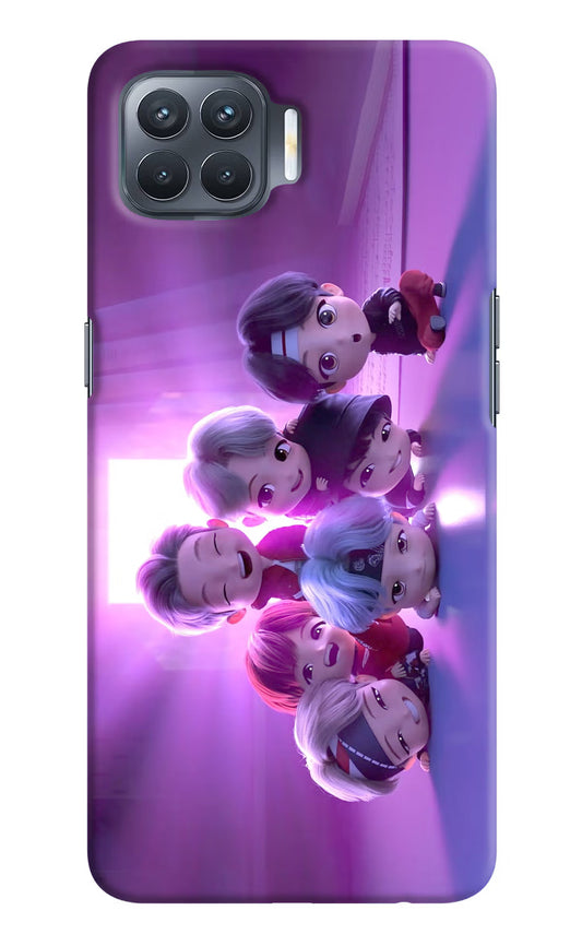 BTS Chibi Oppo F17 Pro Hard Case Back Cover by Casekaro