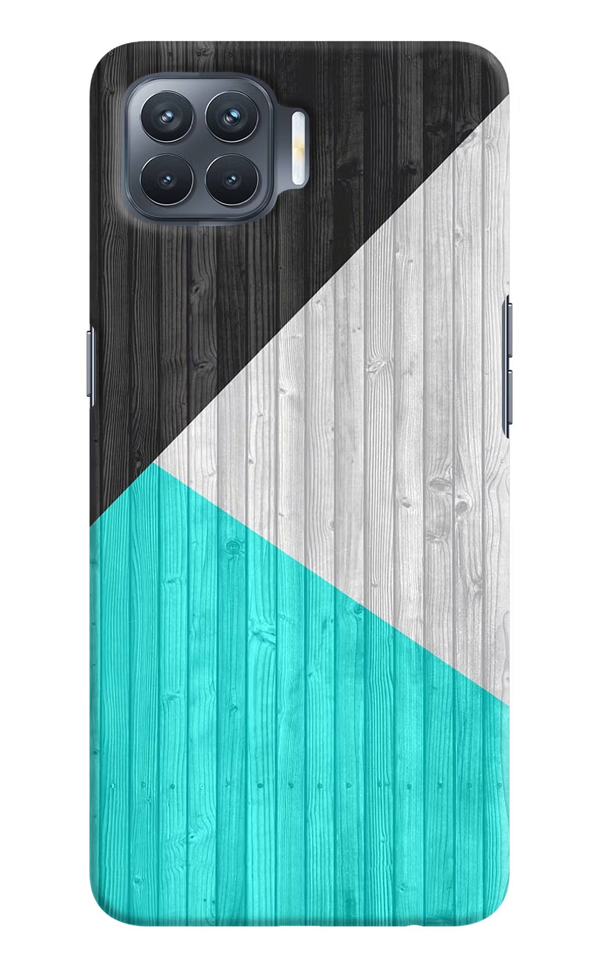 Wooden Abstract Oppo F17 Pro Hard Case Back Cover by Casekaro