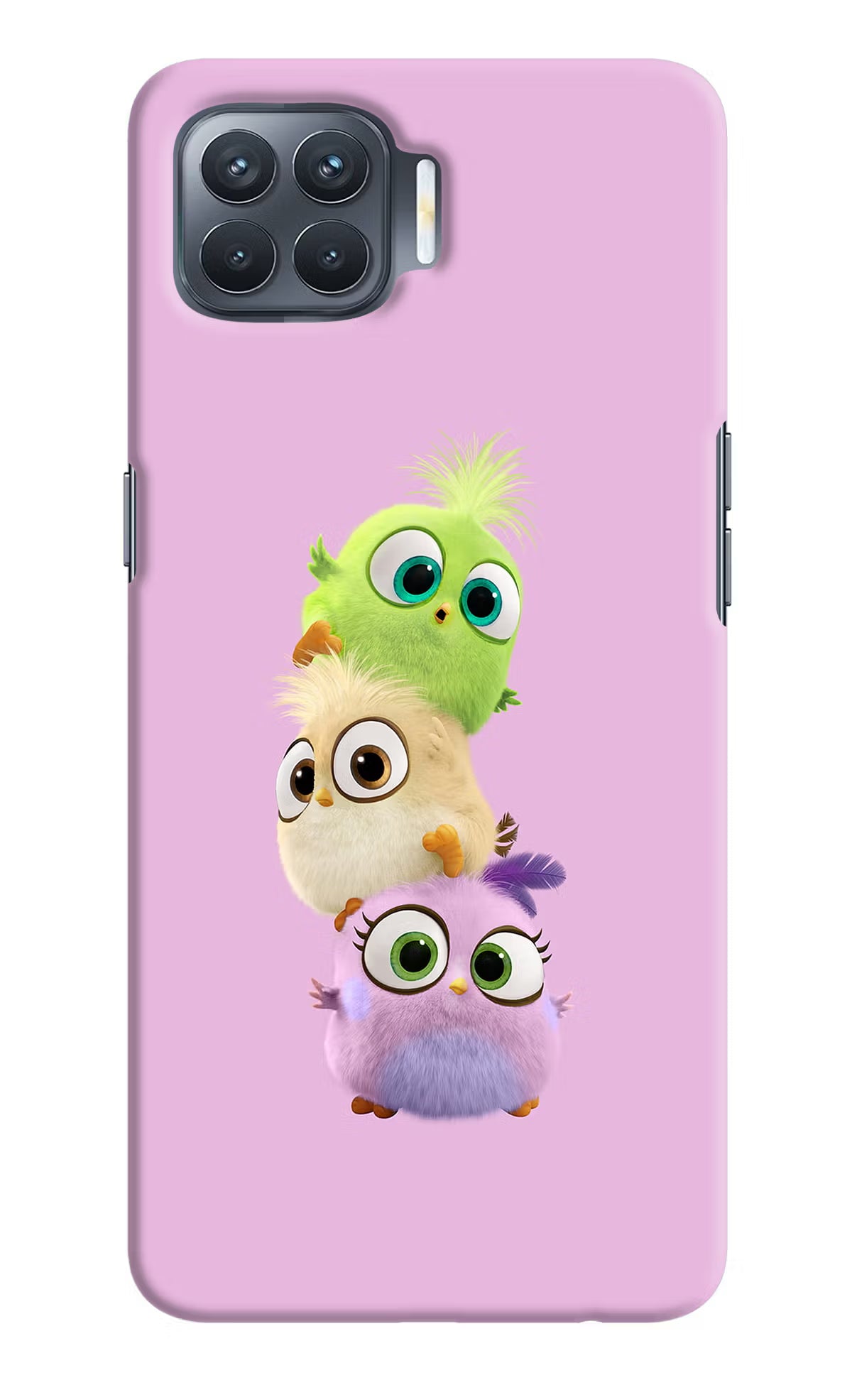 Cute Little Birds Oppo F17 Pro Hard Case Back Cover by Casekaro