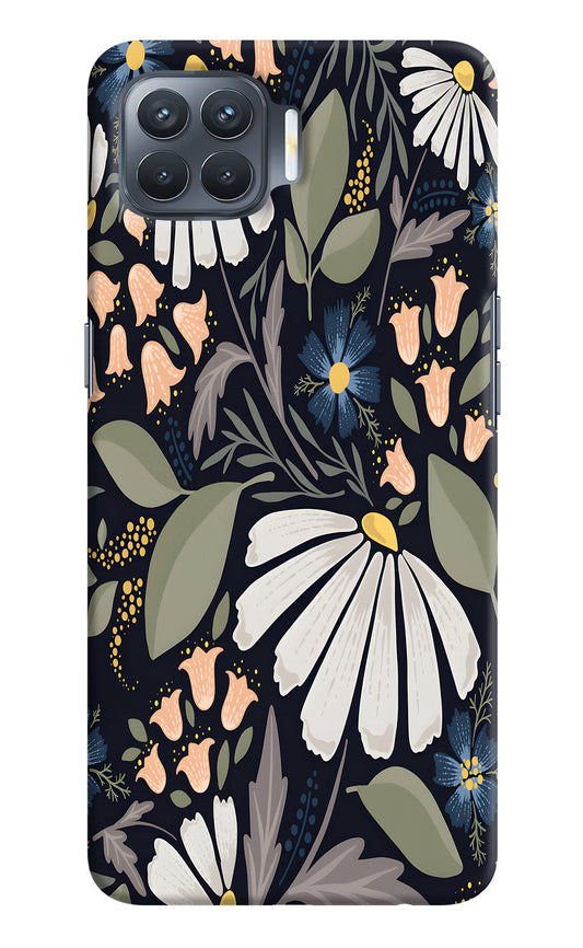 Flowers Art Oppo F17 Pro Hard Case Back Cover by Casekaro