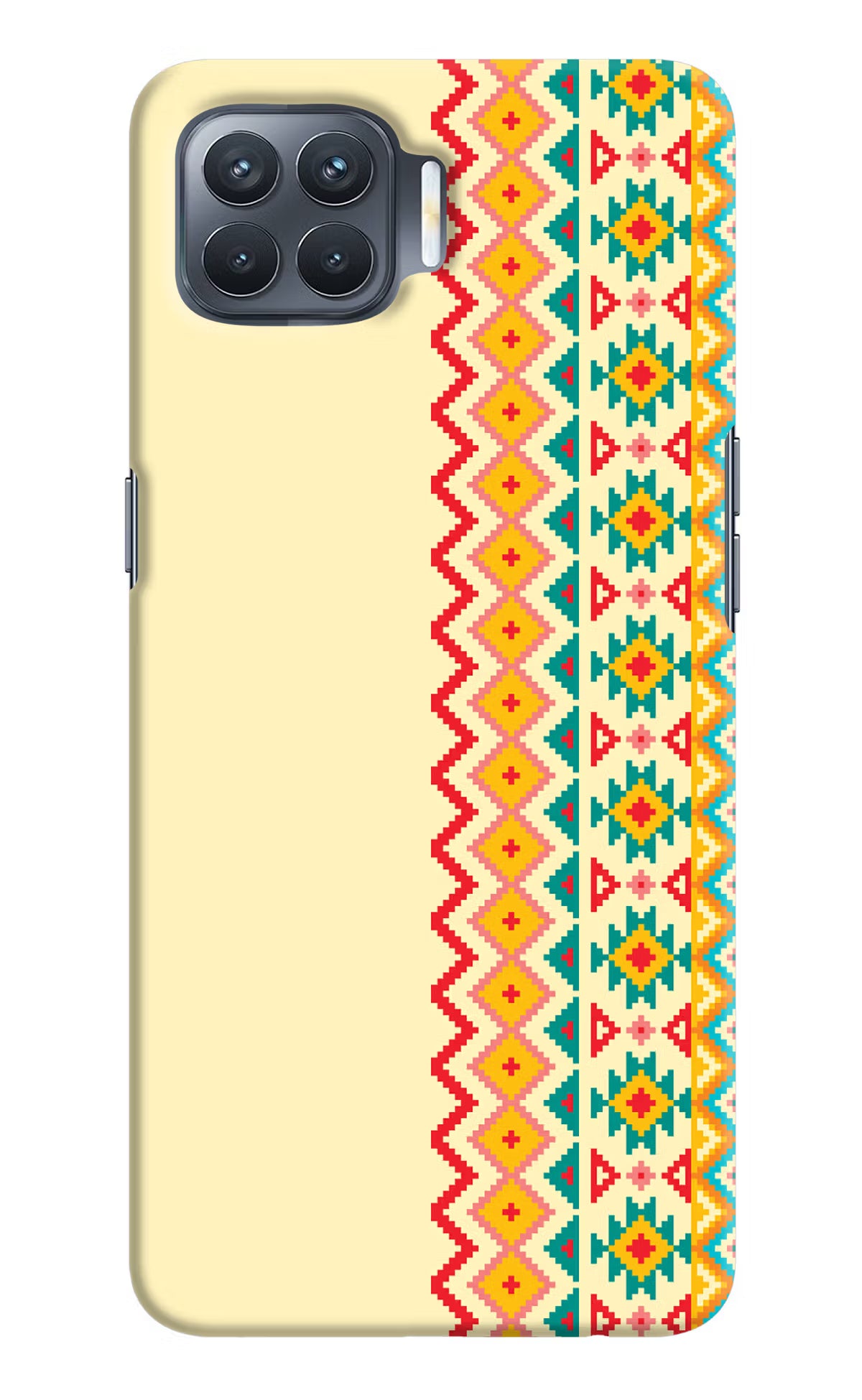Ethnic Seamless Oppo F17 Pro Hard Case Back Cover by Casekaro