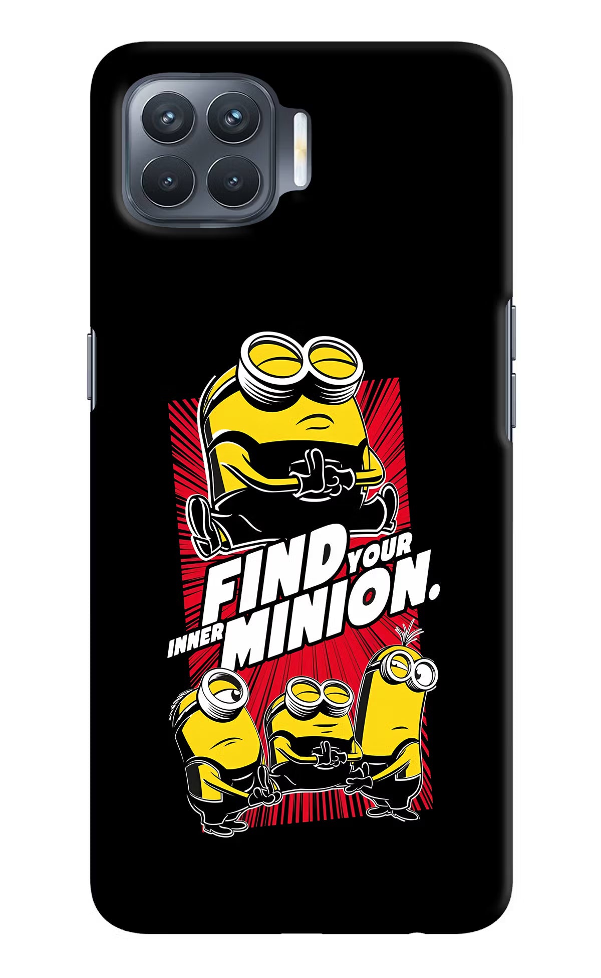 Find your inner Minion Oppo F17 Pro Hard Case Back Cover by Casekaro