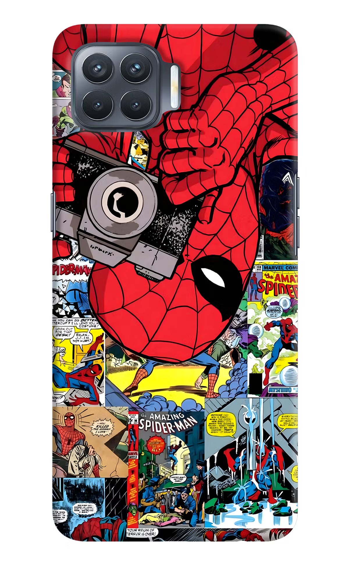 Spider Man Oppo F17 Pro Hard Case Back Cover by Casekaro