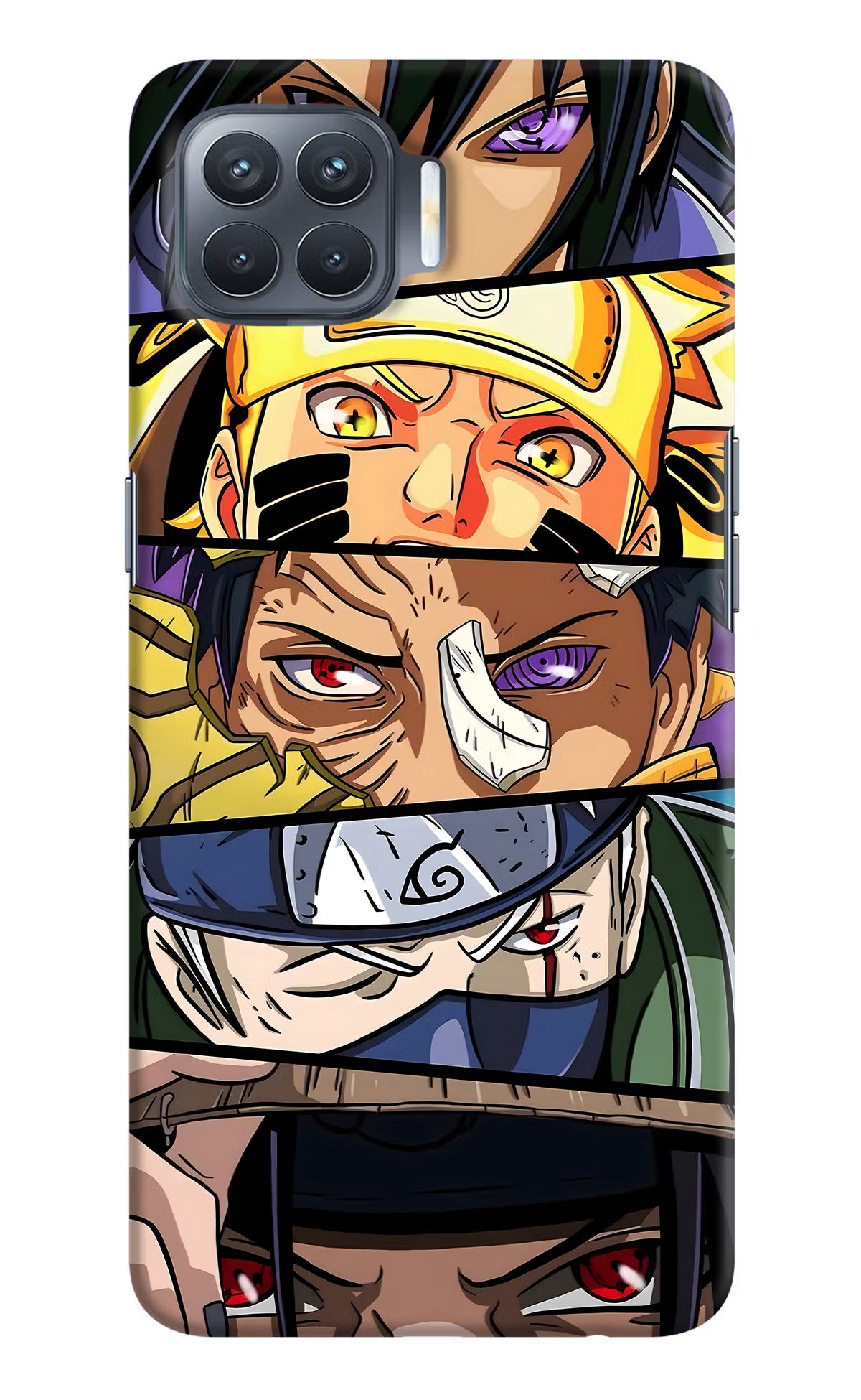 Naruto Character Oppo F17 Pro Hard Case Back Cover by Casekaro