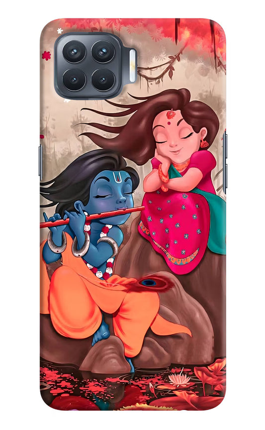 Radhe Krishna Oppo F17 Pro Hard Case Back Cover by Casekaro