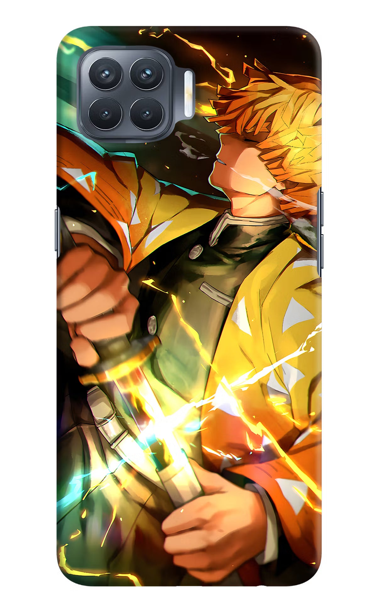 Demon Slayer Oppo F17 Pro Hard Case Back Cover by Casekaro