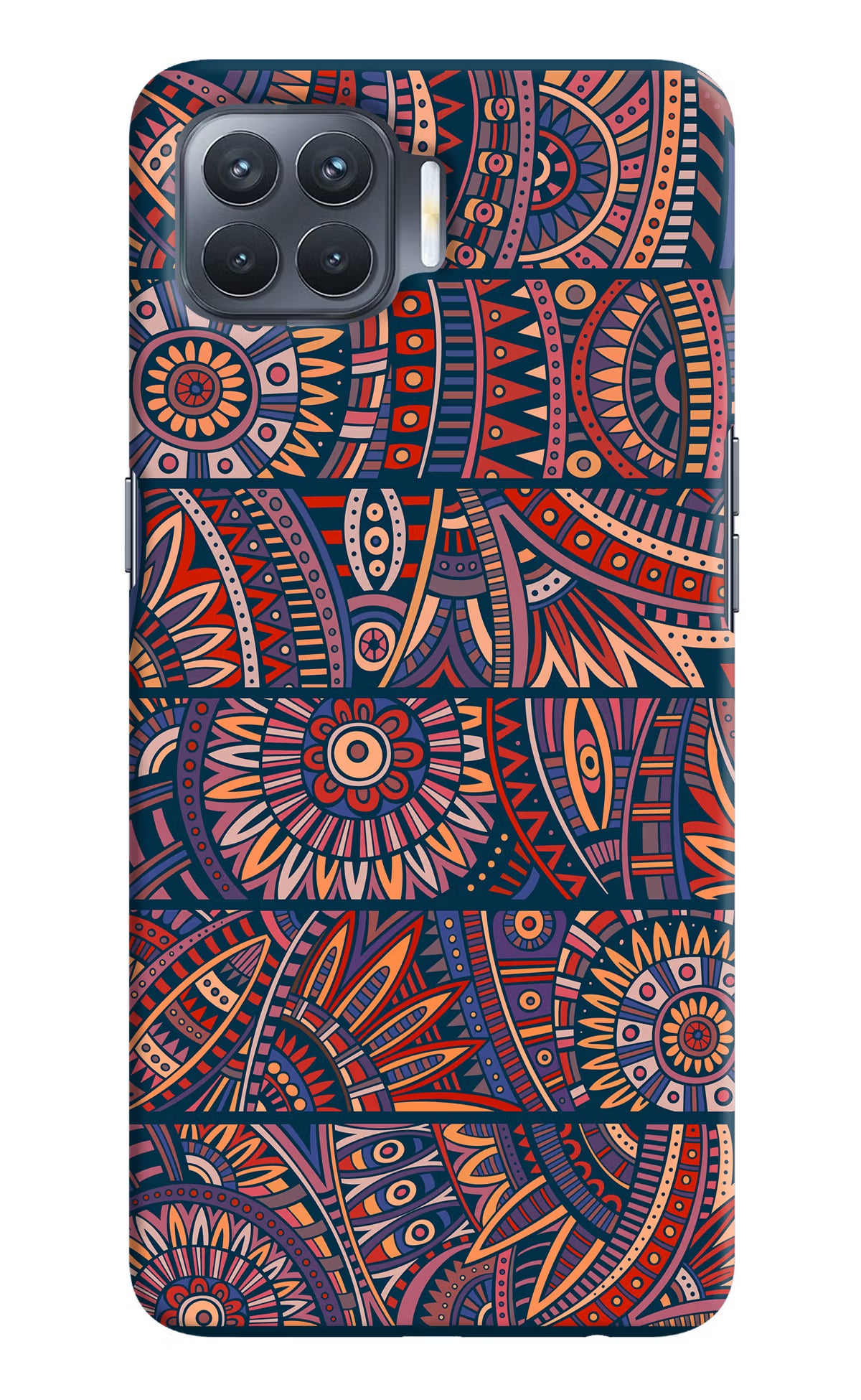 African Culture Design Oppo F17 Pro Hard Case Back Cover by Casekaro